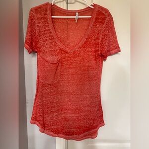 Z Supply Vibrant Coral Tee